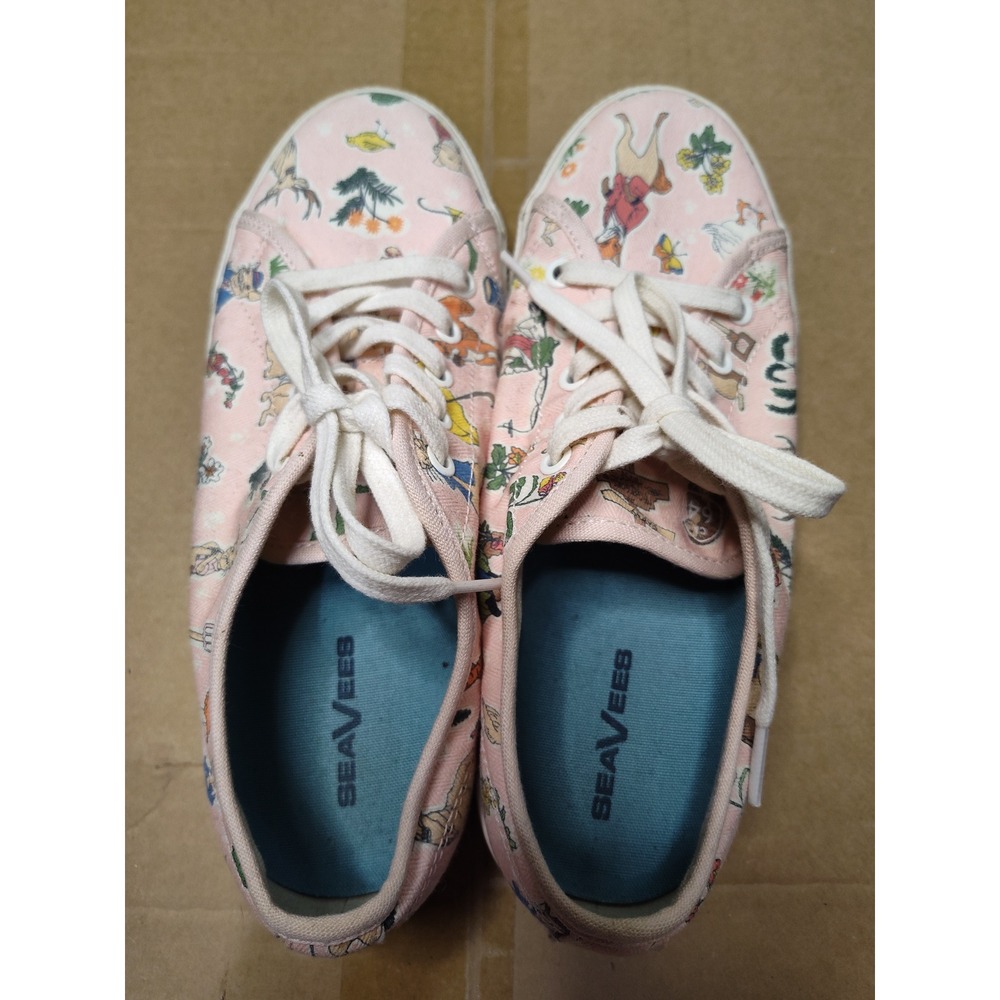 SeaVees Legend Peter Rabbit Pink Canvas Low Top Sneakers Kids Size 4Y